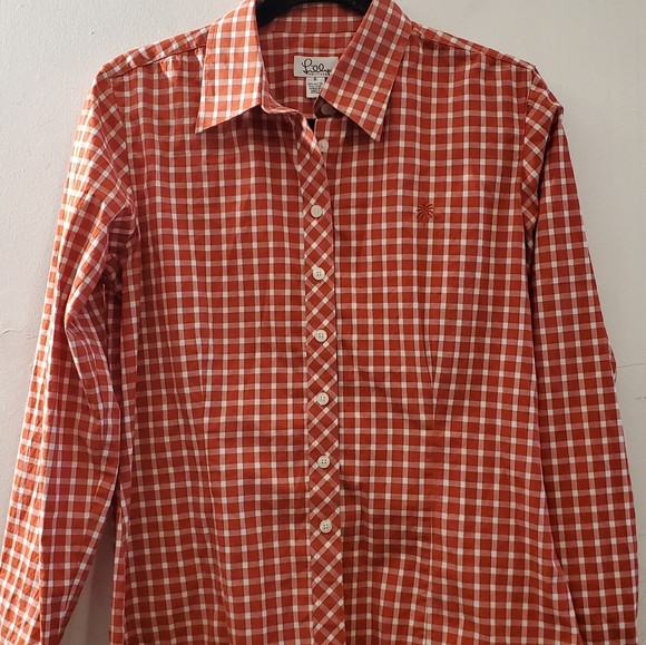 🔥SALE🔥 Lilly Pulitzer Red Checkered Button Down Shirt 6 - Picture 7 of 9